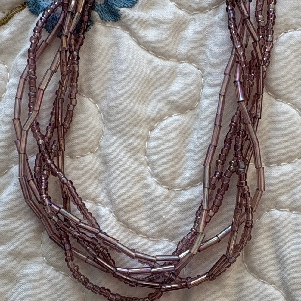 Purple Beaded 20” Necklace